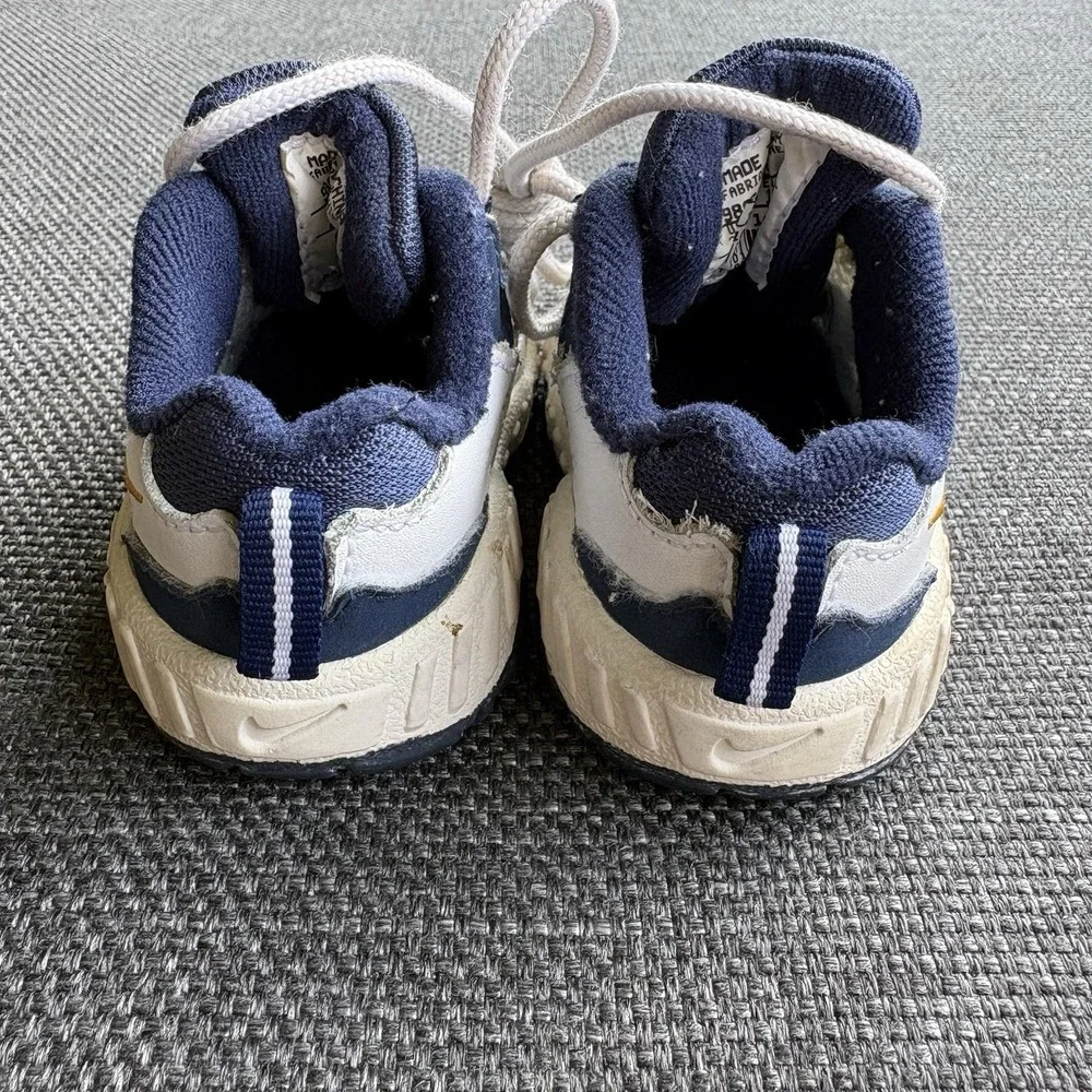 Vintage 1998 Nike Air Windtrailia Baby Toddler Shoes 2C Navy White 850104-141